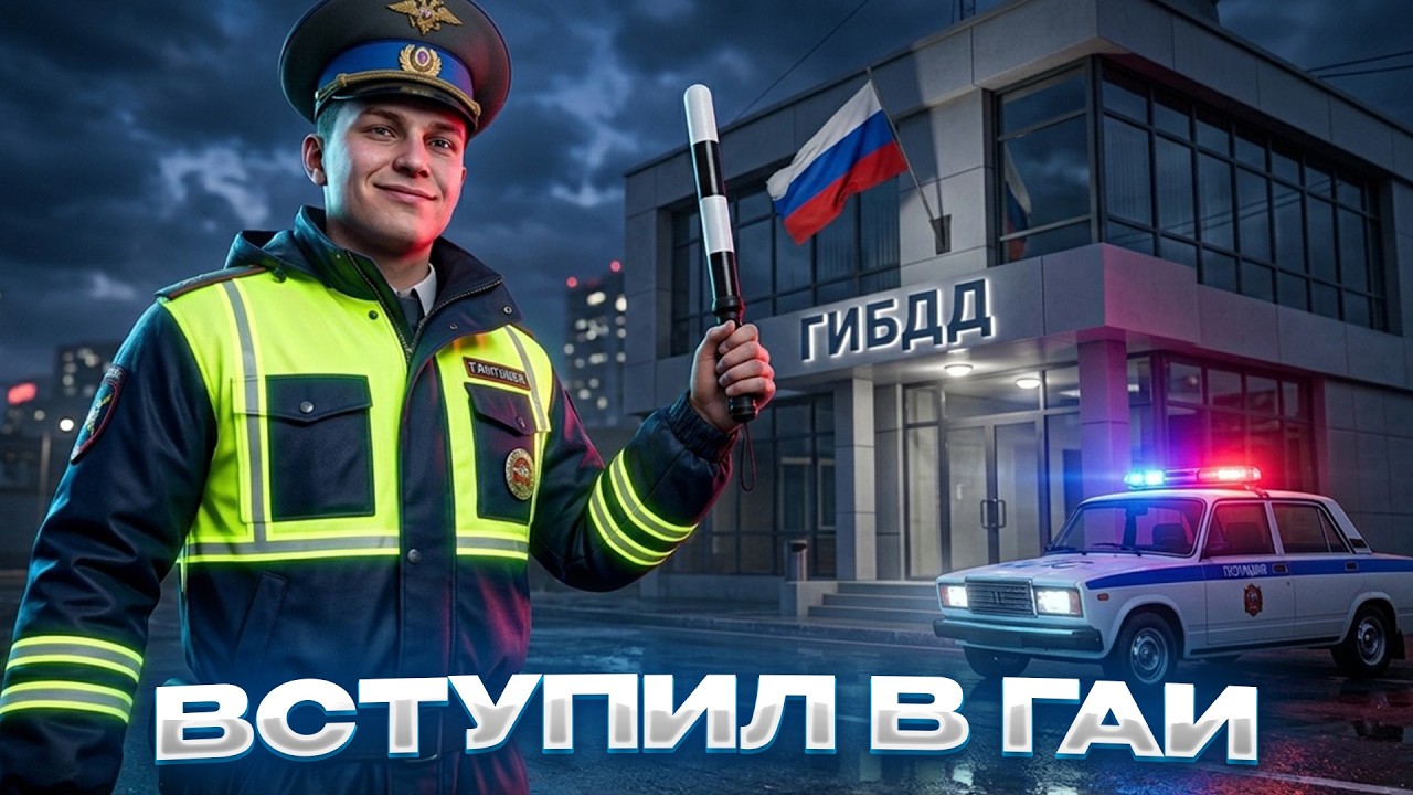 ВСТУПИЛ В ГАИ в GTA 5 RP! (RMRP - Тверской)