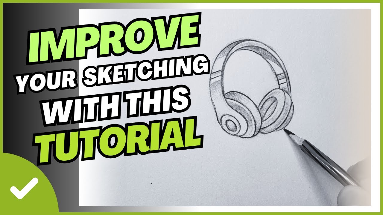 Beginner's Guide | How to draw Headphones step by step | Headphones Drawing Tutorial| Object Drawing