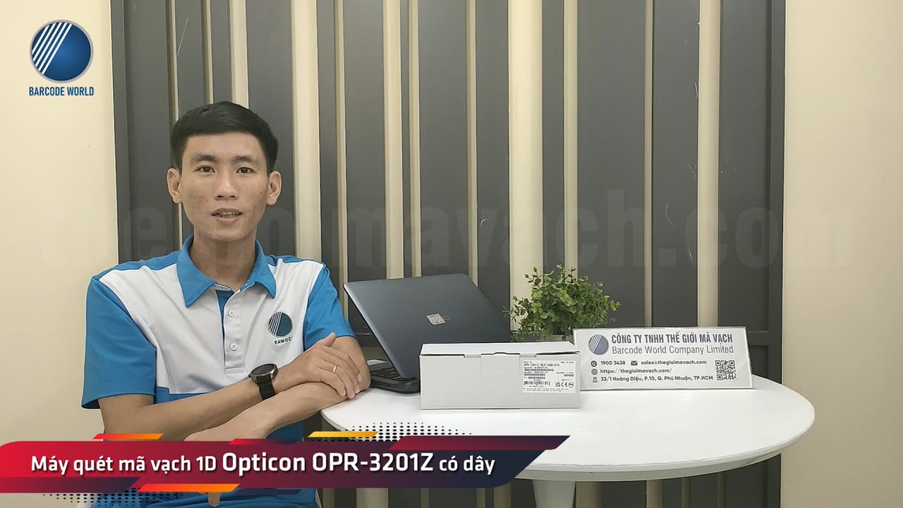 Demo và giới thiệu máy quét mã vạch 1D Opticon OPR-3201Z có dây - Thế Giới Mã Vạch