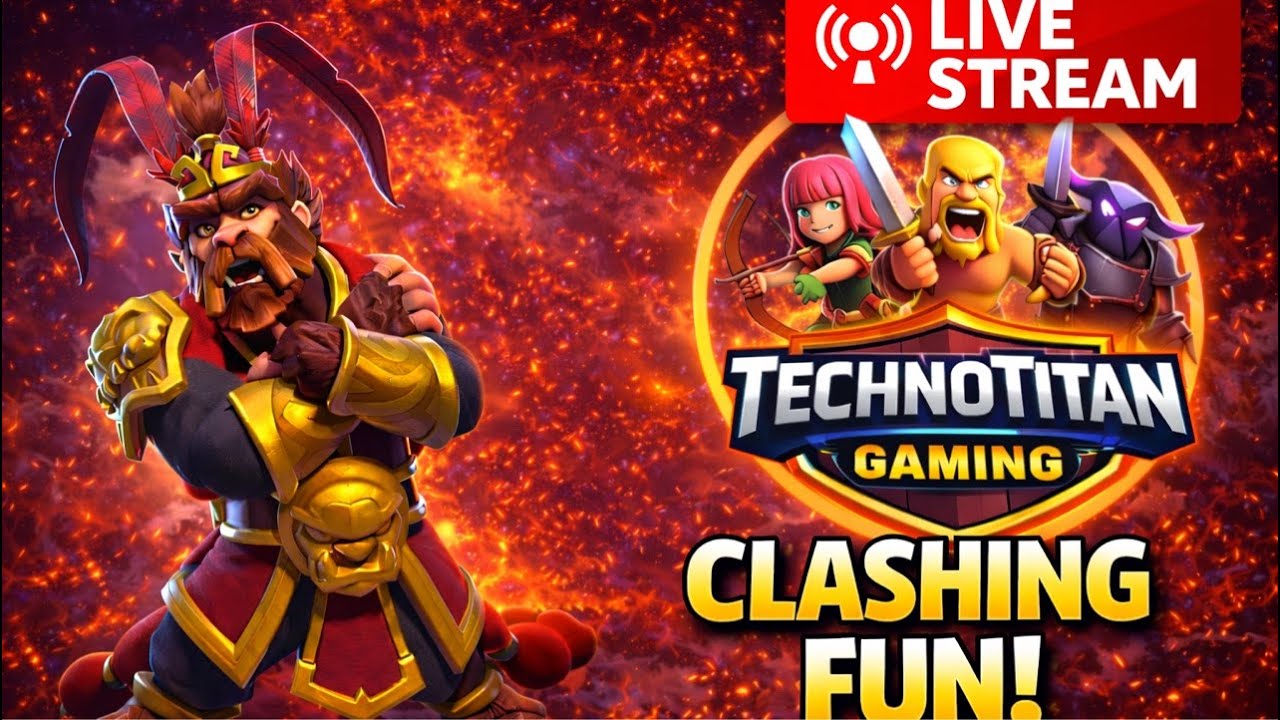 TechnoTitan is Live | Clash of Clans | Base Viewing | Live CWL Attack | Loot Farming