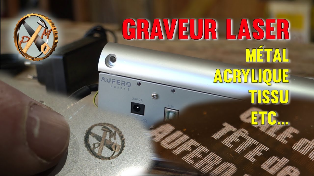 Graver le métal chez soi. FACILE 😎AUFERO Laser 2 LU2-4SF Le graveur laser 2022 👏