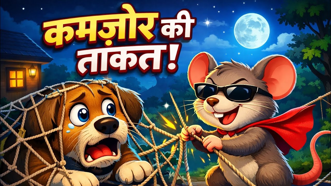 चूहा और कुत्ता की कहानी | Moral Story for Kids | Hindi Cartoon Kahani #trending #littlemoralworld 