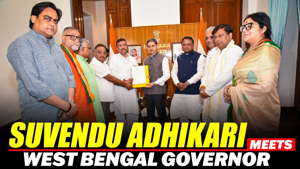 CM Named Suvendu Adhikari meets West Bengal Governor at lok Bhavan in Kolkata