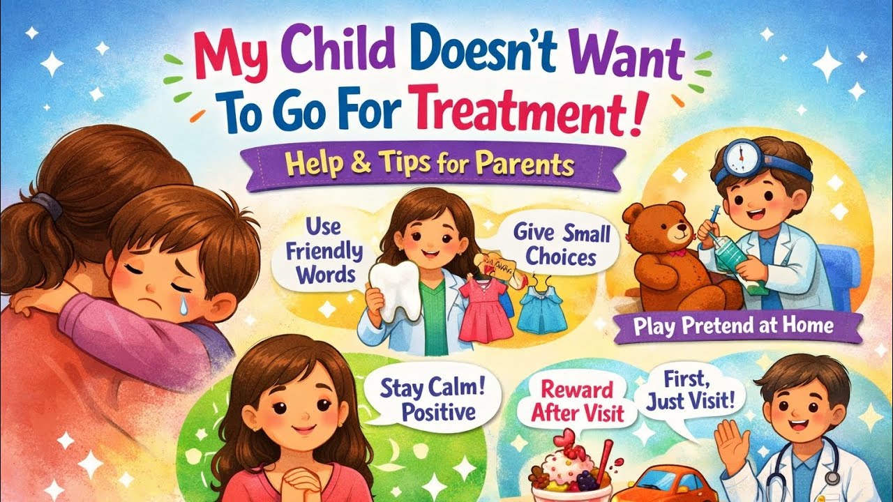 My child doesn’t want to go for treatment 