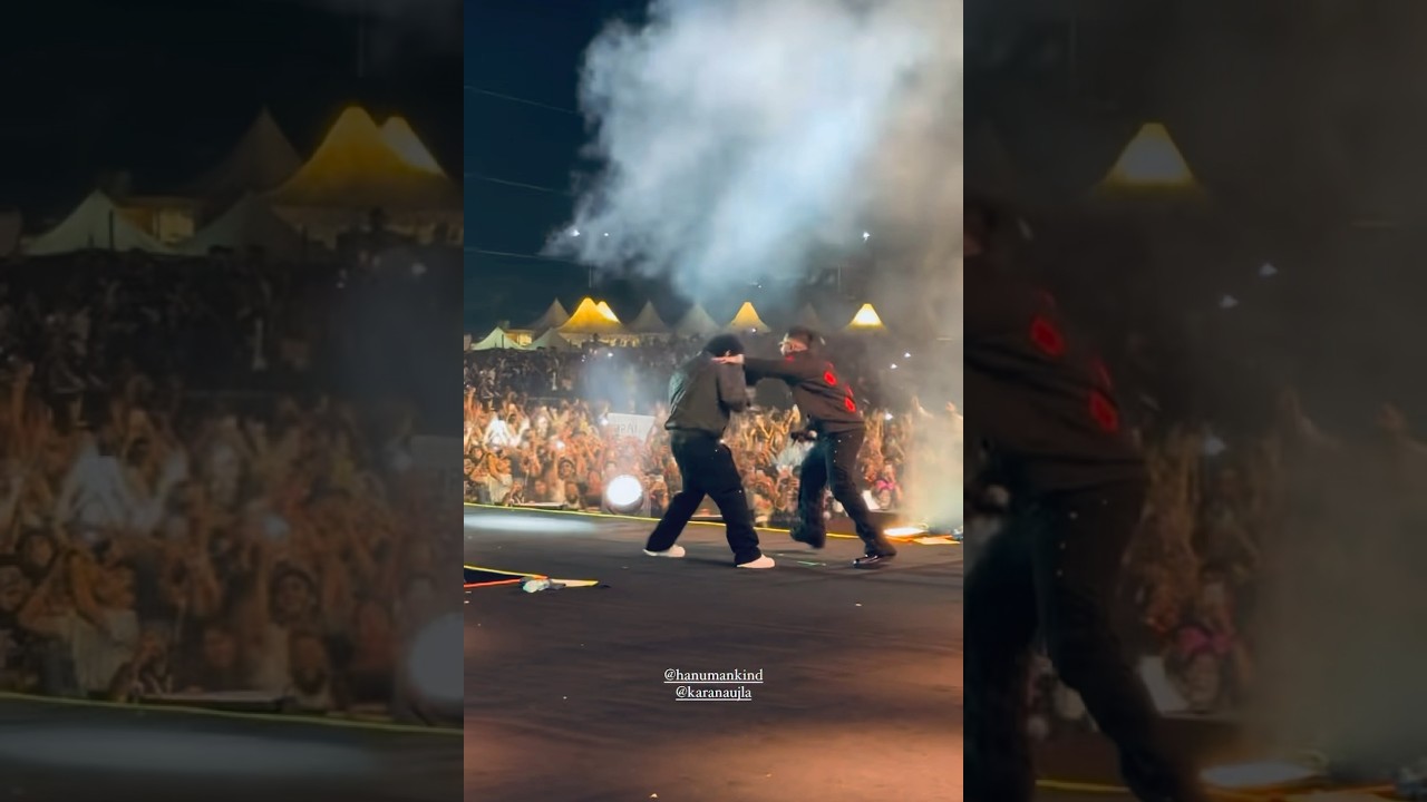 #karanaujla & #hanumankind create a history on the stage on his live concert