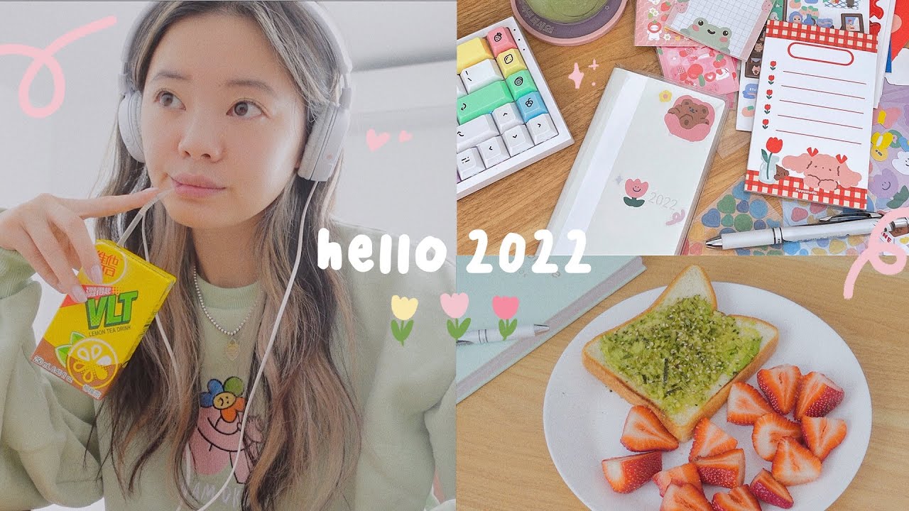 HELLO 2022🌷 blackpink workout, what i eat, setting up my planner & more!