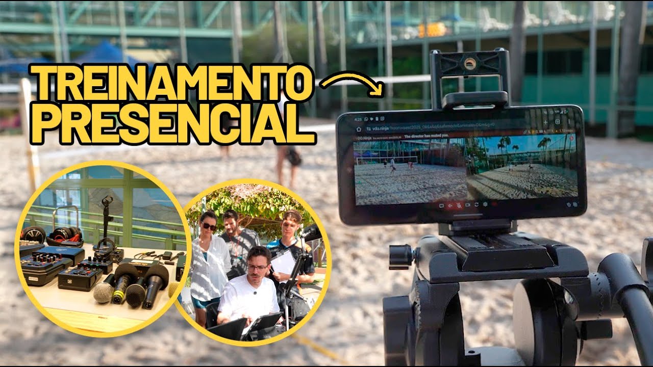 Ensinei Transmissões de Esporte com Celular PRESENCIALMENTE — Veja como foi