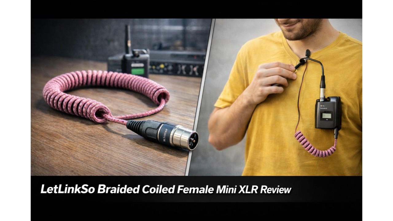 🎤 LetLinkSo Braided Coiled Female Mini XLR Review 🔌