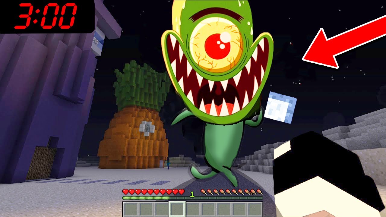 CO UDĚLAL PLANKTON VE 3 RÁNO MINECRAFT! MÁ RECEPT NA KRABÍ HAMBAČ!