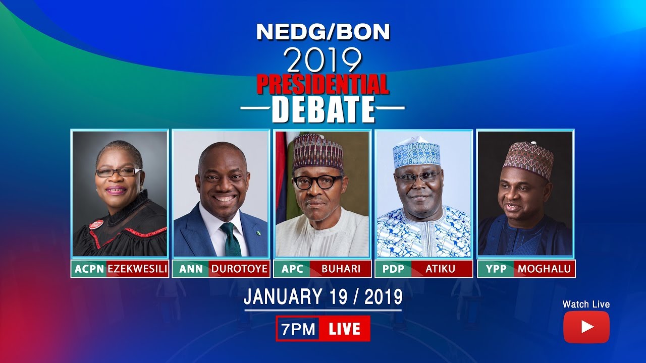 NEDG/BON PRESIDENTIAL DEBATE
