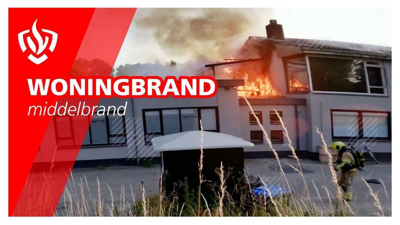 Prio 1: Woningbrand - dak in brand | Brandweer Haastrecht