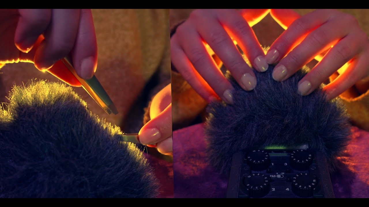 ASMR | Fluffy Mic Scratching, Tweezer Plucking & More ✨