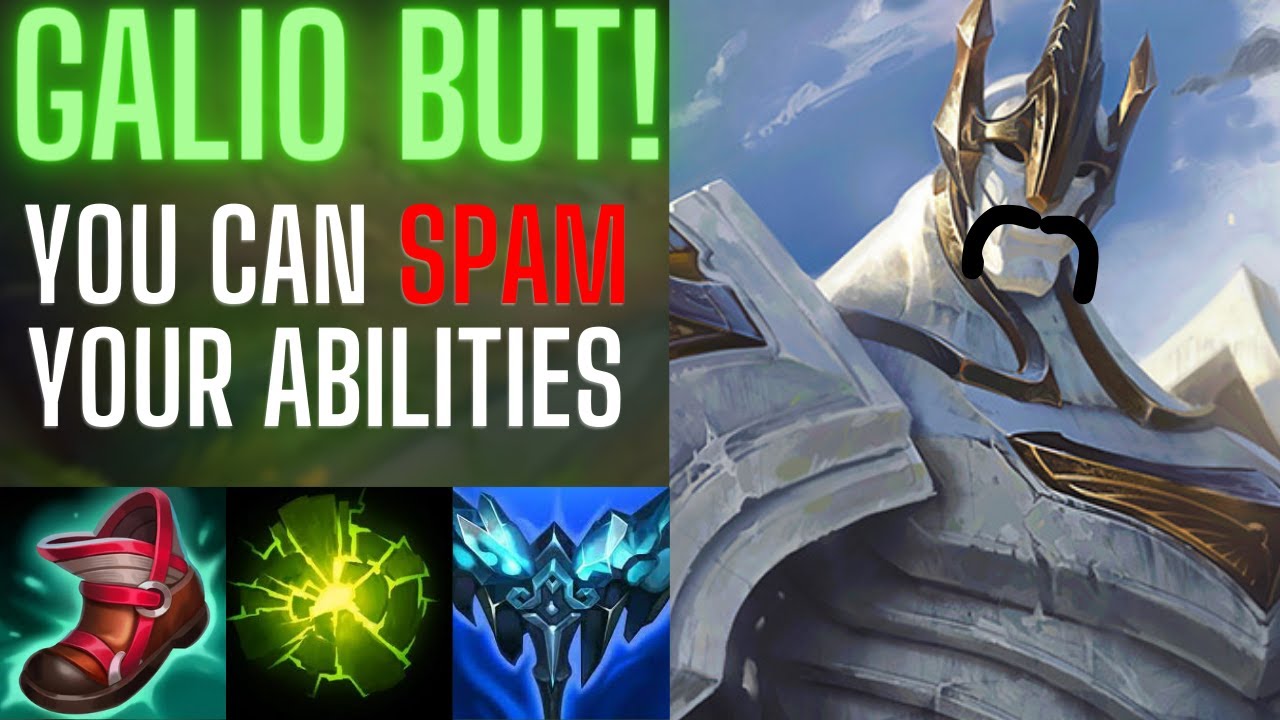 GALIO BUT YOU CAN SMAP YOUR ABILITIES AND HOW TO PLAY GALIO LIKE A PRO! | LEAGUE OF LEGENDS |
