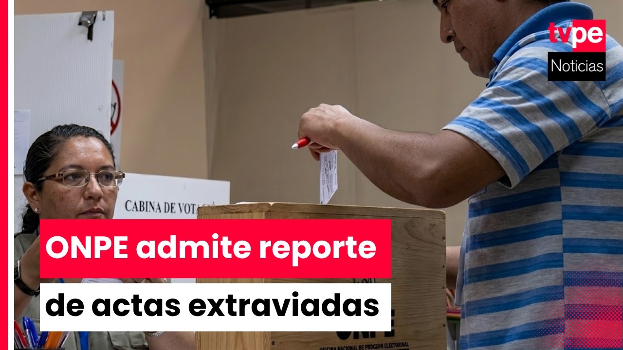 ONPE admite el reporte de actas extraviadas en comicios generales