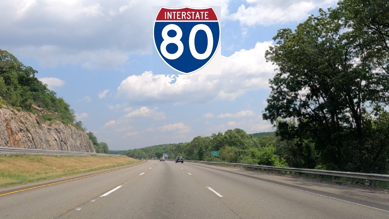 ⁴ᴷ⁶⁰ Driving Interstate 80 (Christopher Columbus Highway) from Mount Olive, NJ to Parsippany, NJ