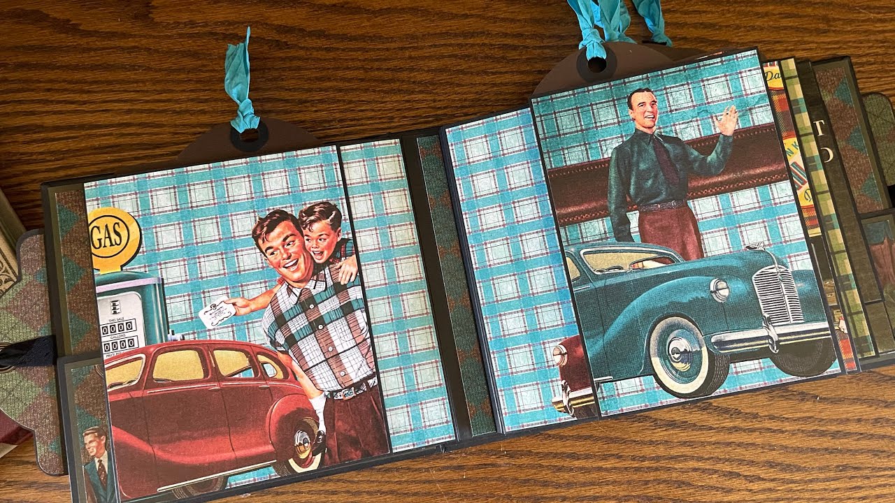 Retro Men Configuration page Mini Album Tutorial