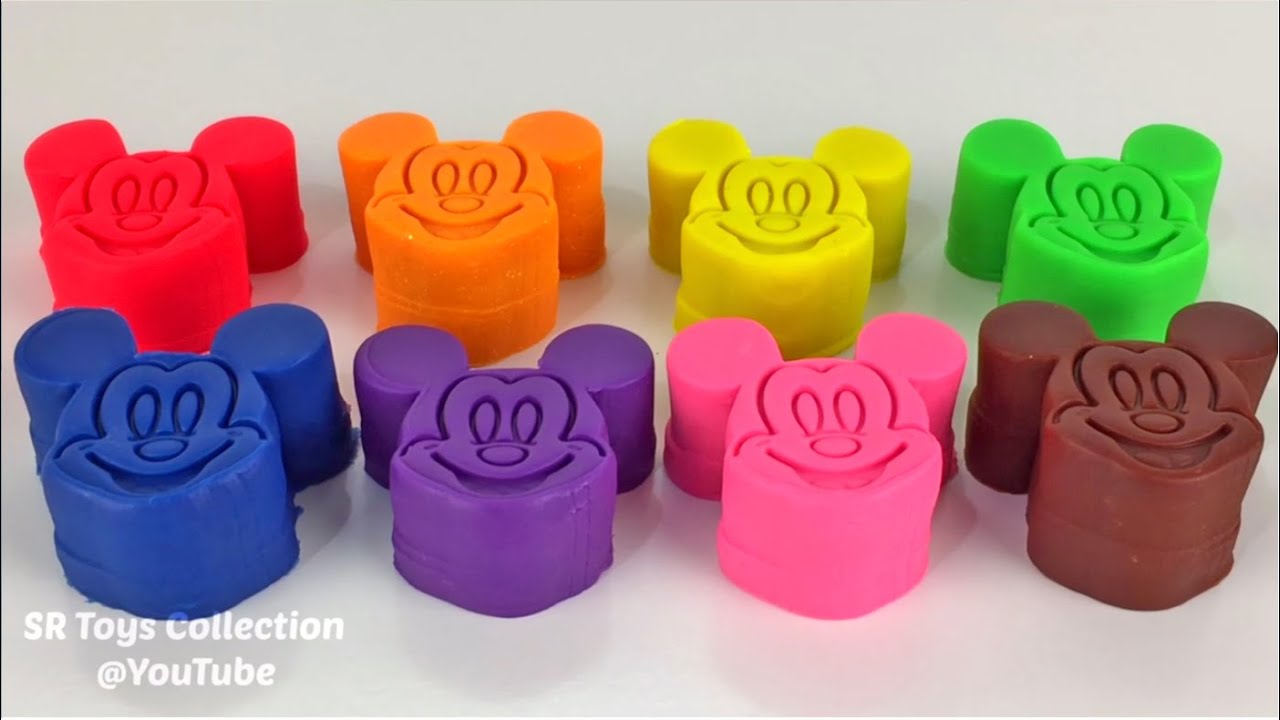 8 Color Play Doh and Molds | Surprise Eggs, Chupa Chups, Super Wings