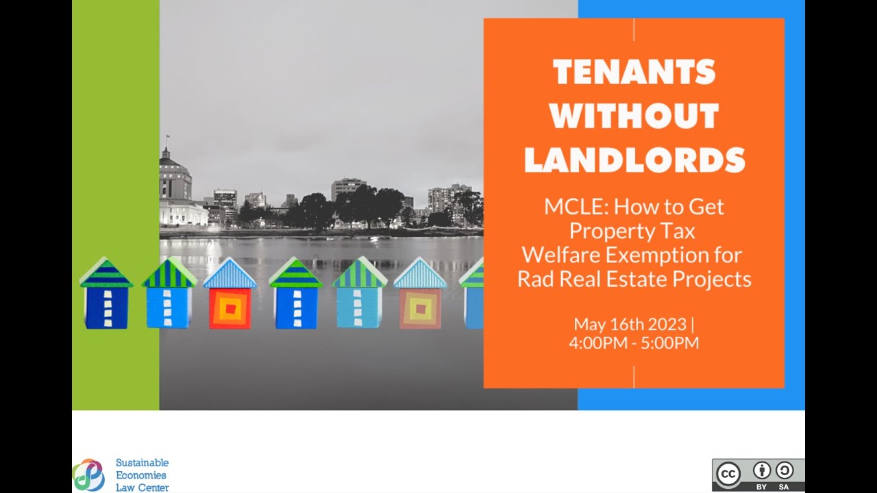 MCLE Property Welfare Tax Exemption