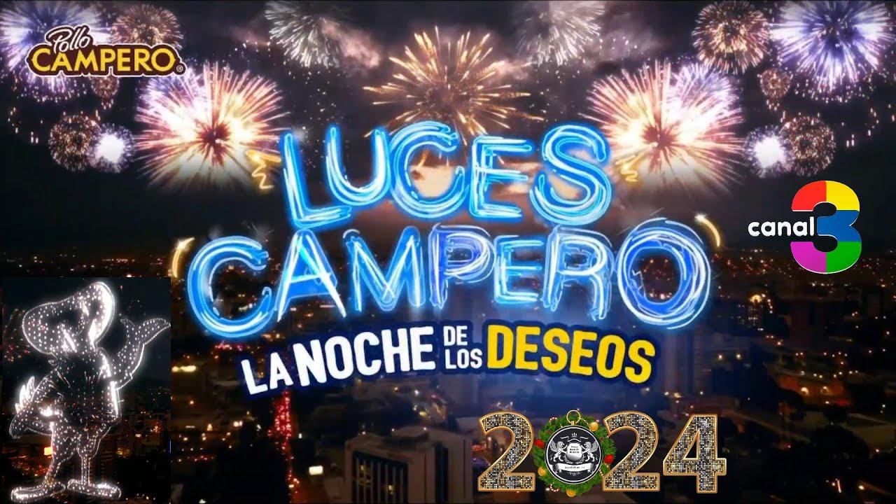 🎆Anuncio Luces Campero 2024 LUCES CON DRONES MAS GRANDE GUATEMALA Canal 3 🎅