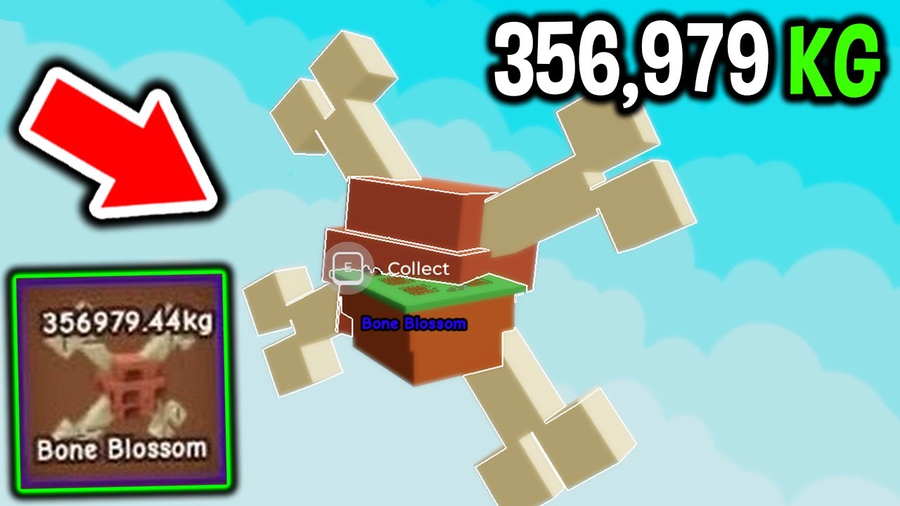 GIANT 356979 KG BONE BLOSSOM in Roblox Grow a Garden..