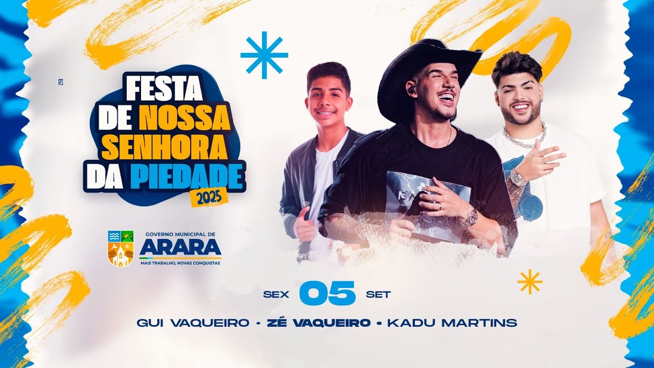 FESTA DA PIEDADE 2025 (SEXTA: GUI VAQUEIRO - KADU MARTINS - ZÉ VAQUEIRO) ARARA-PB