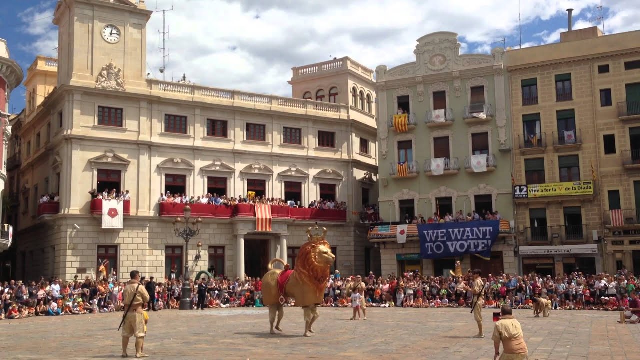 Ball i entreda del Lleó de Reus a les Festes de Sant Pere 2014