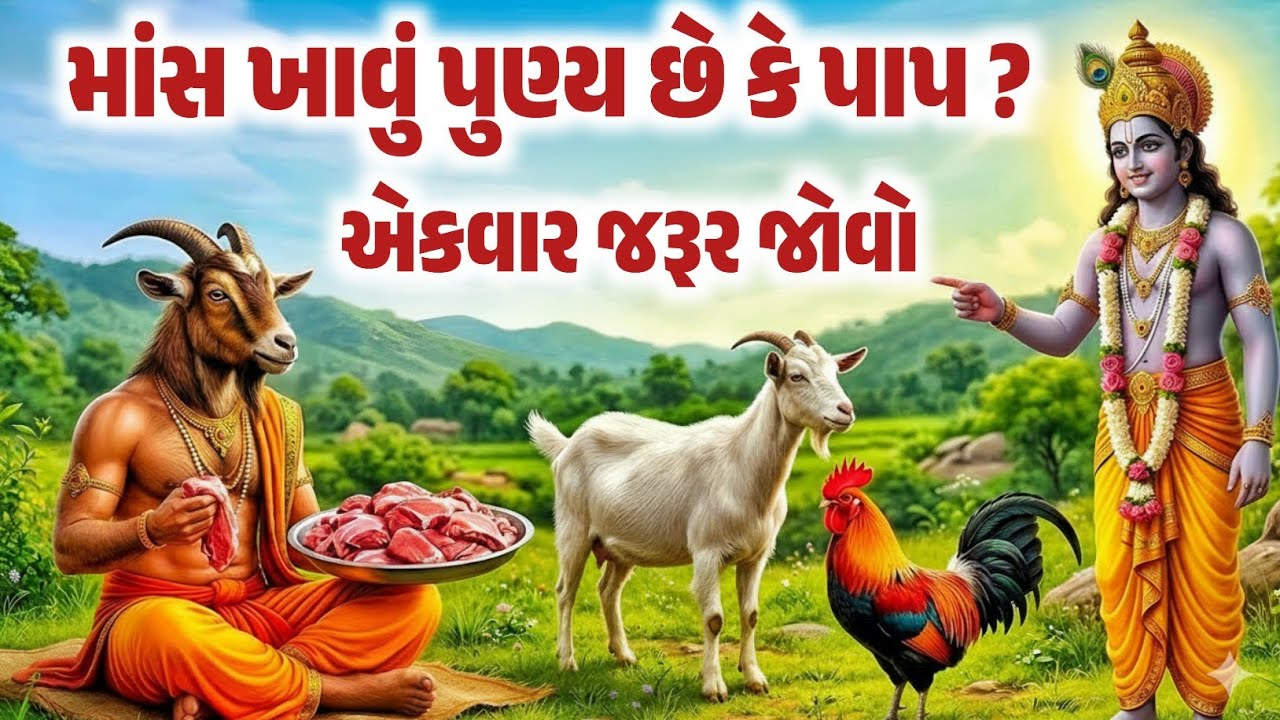 માંસ ખાવું પુણ્ય છે કે પાપ ? ભગવાન શ્રી કૃષ્ણએ સ્વયં જણાવ્યું તેનું રહસ્ય ! જાણો ગરુડ પુરાણનું રહસ્ય