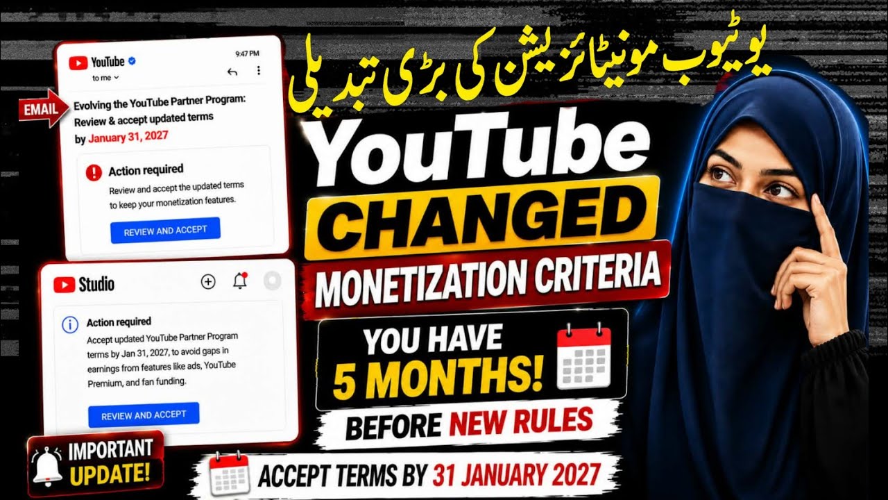 YouTube Biggest Monetization Changes 2027 | 4000 Watch hours khatam New Rules  Updated Terms Explain