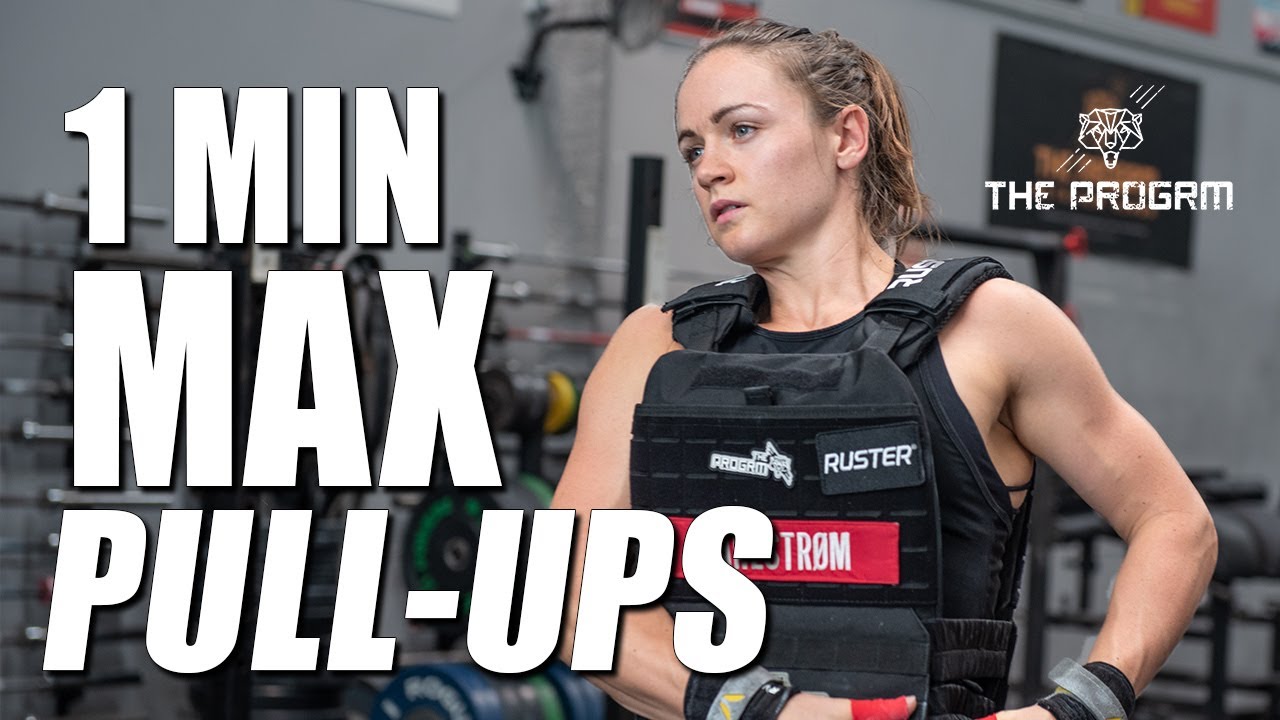 1 minute max pull ups with a weight vest