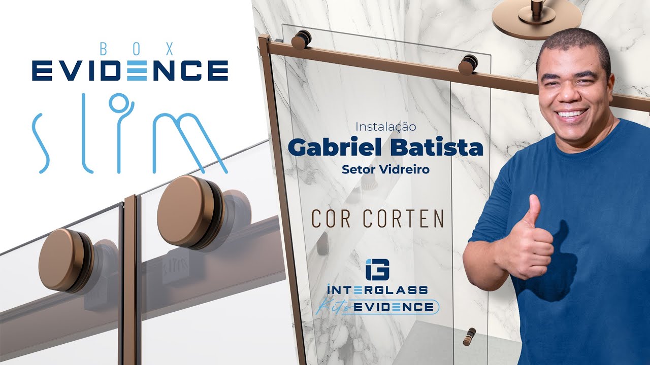 Interglass - Box Evidence SLIM F3 na cor Corten - Montagem com Gabriel Batista