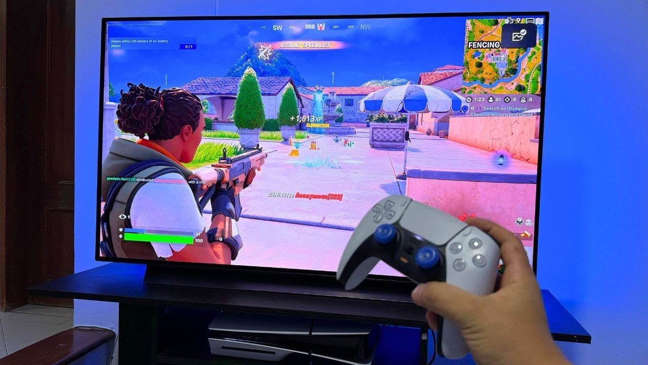 Lg Oled C2 + Fortnite | PS5 Slim Gameplay 4K 120Hz HDR| Best Gaming TV Test