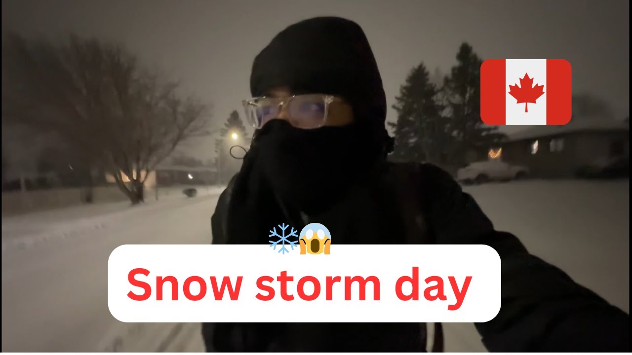Unexpected Snowfall on that Day in Thunder Bay, Canada 🇨🇦 🌨️😲