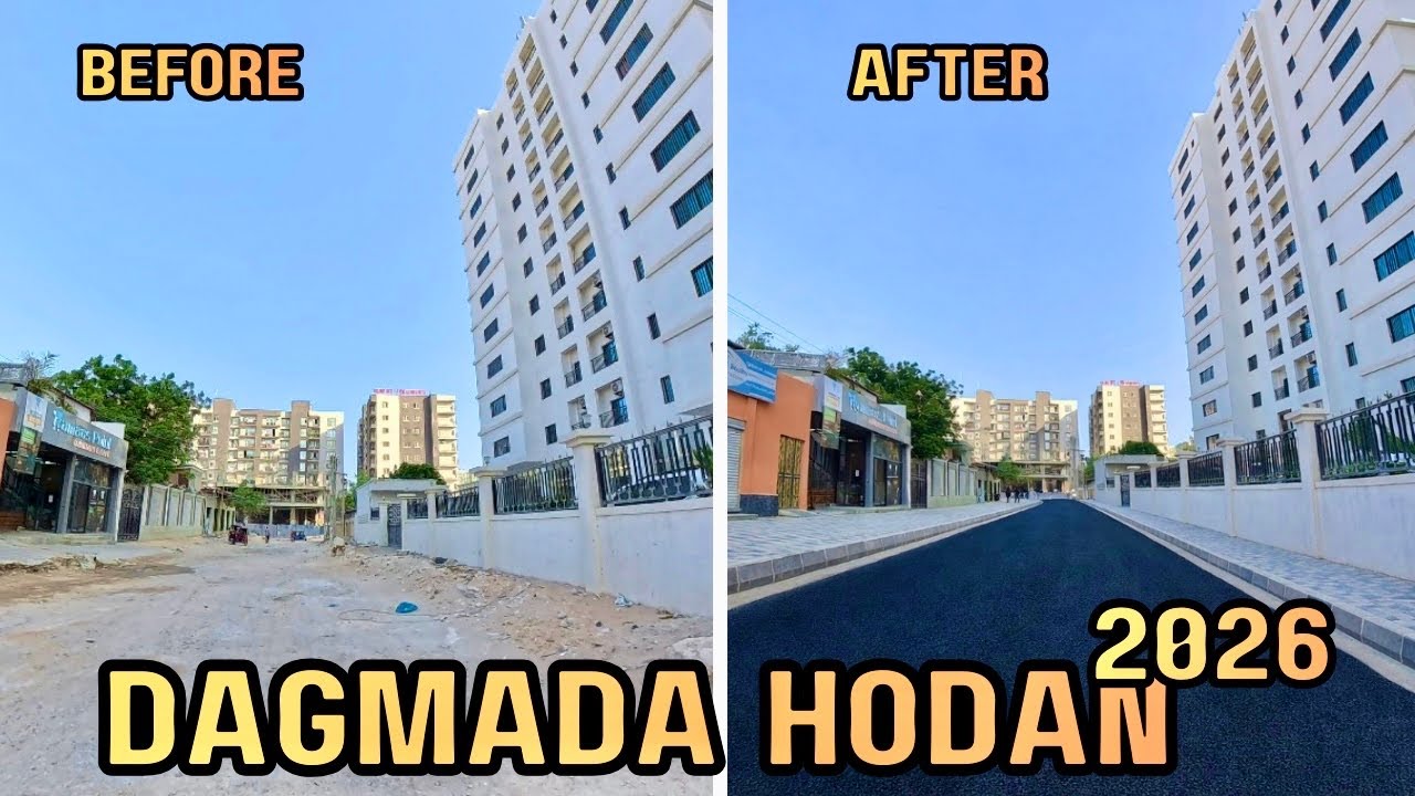 Muqdisho Maanta 🔥 | Laamiyo Casri ah oo laga Dhisayo Dagmada Hodan 🏗️ #MuqdishoHorumar#SomaliaDevelo