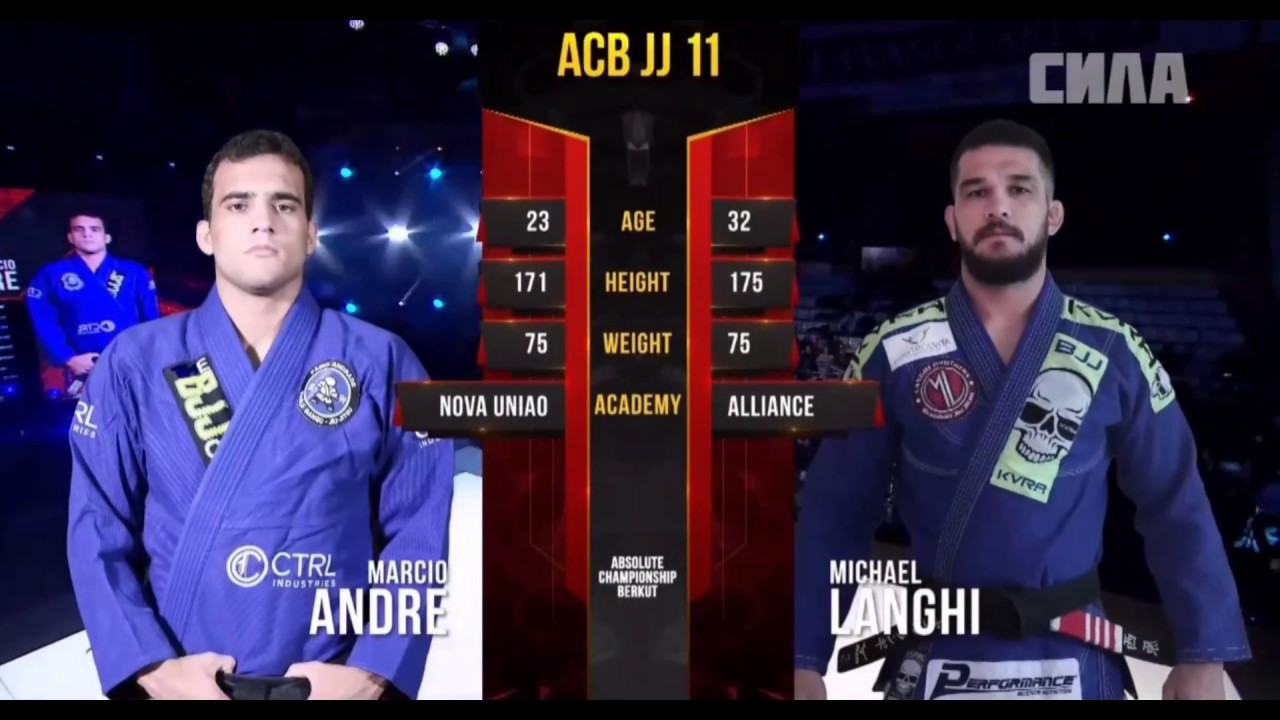 Michael Langhi vs Marcio Andre 75kg ACB JJ 11 (комметы Али Магомедова)