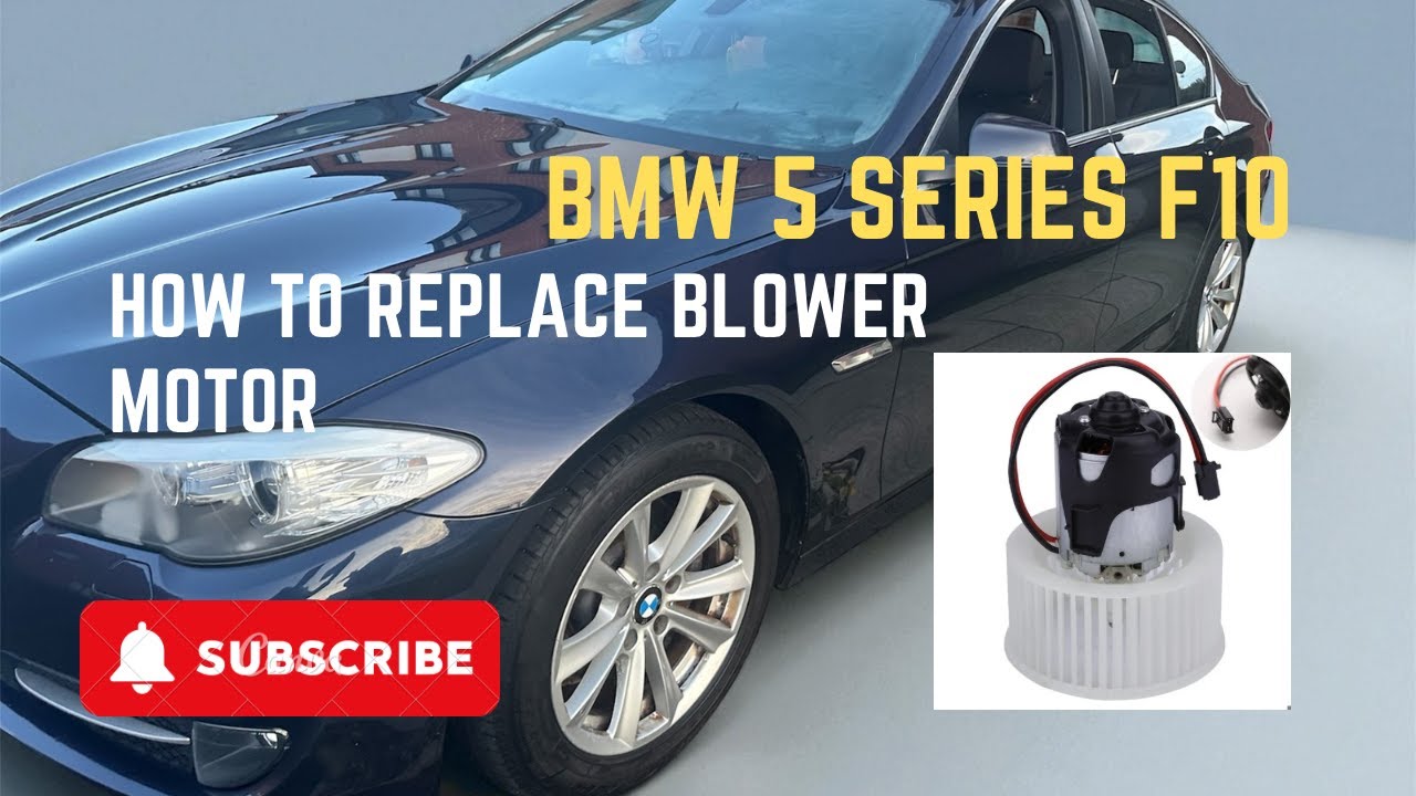 BMW 5 Serise  520d F10 2012   How to replace  Blower Motor Fix  No Air Conditioning or Heater Coming