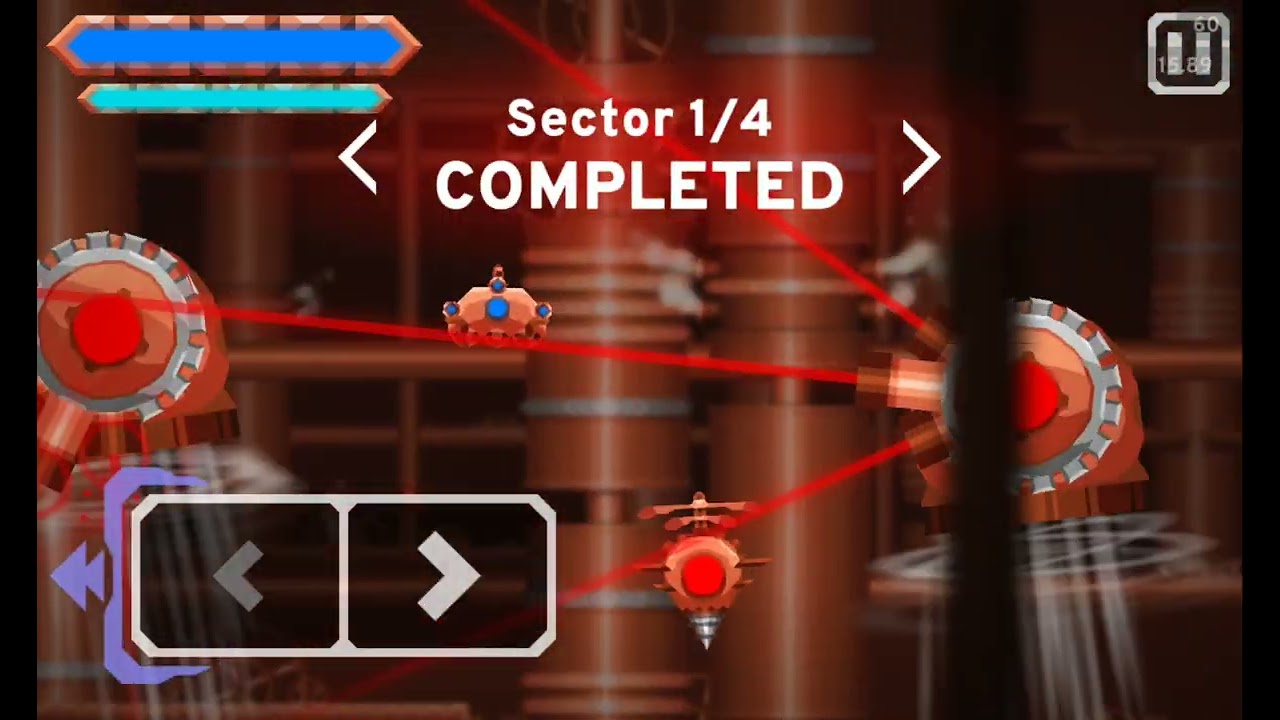 The Gameplay of icy hollow ★5 and kinetic workshop ★6 (GAME NAME: Corebound) By: Overcurve AAAAAAAAA