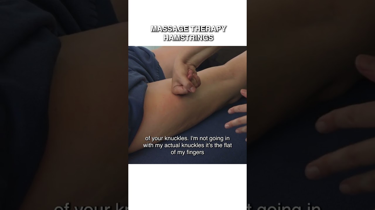 Техника массажа при напряжении подколенных сухожилий