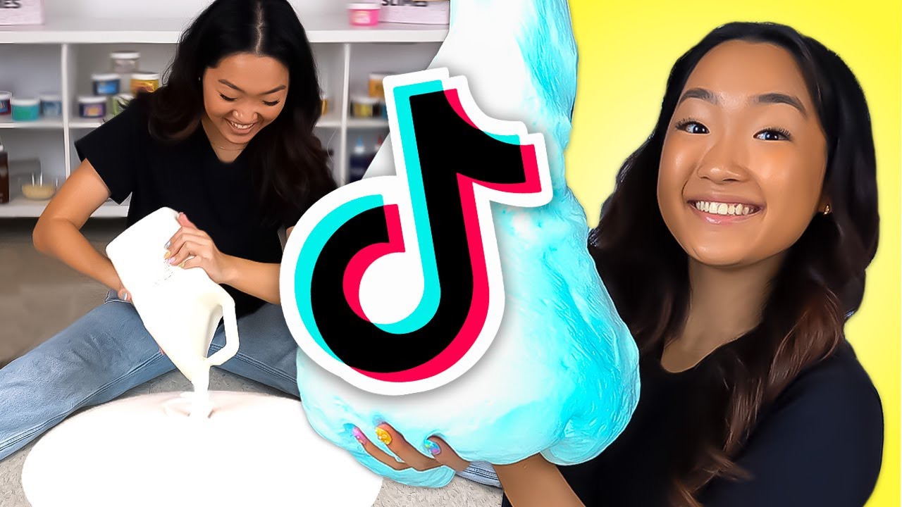 Doing VIRAL Slime Trends from TikTok