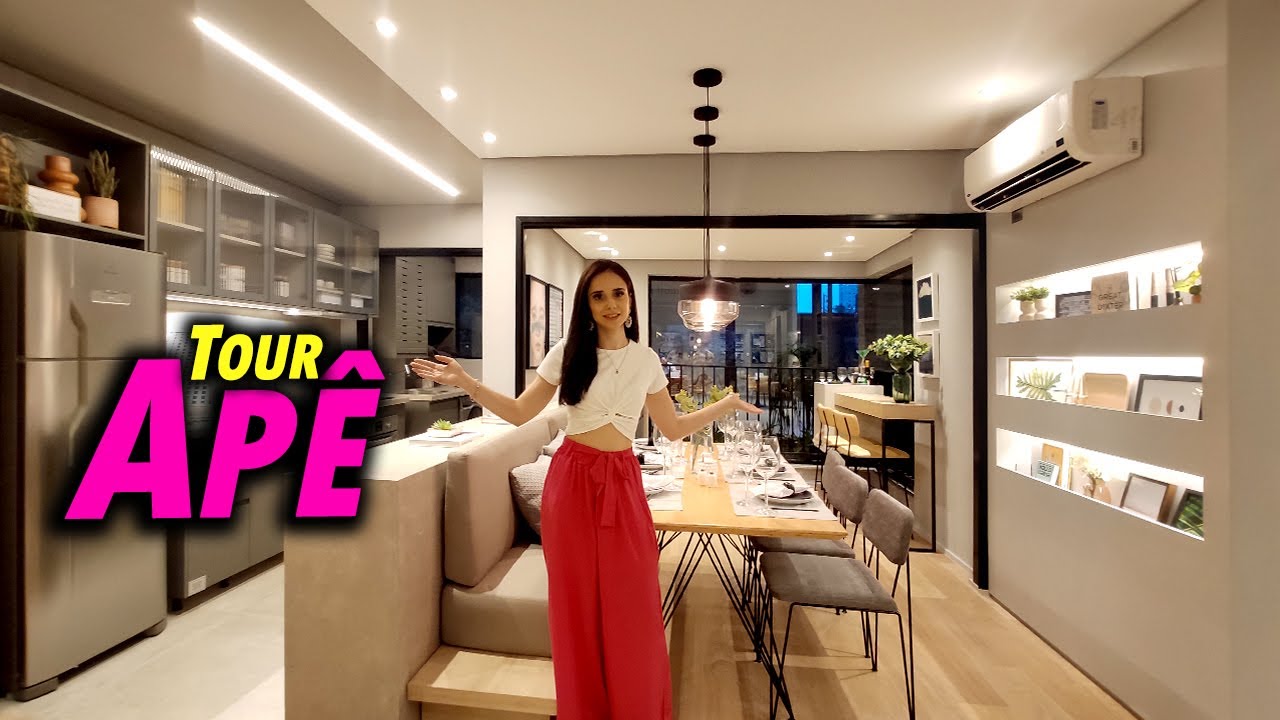 ♥ Vou me mudar para esse APÊ Decorado c/ Varanda Dupla maravilhoso de 91m²