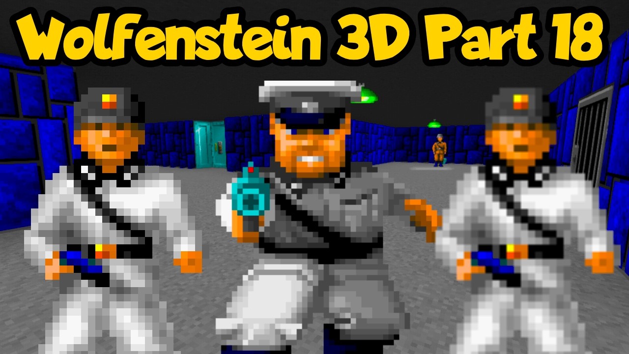 Wolfenstein 3D Part 18 (Gameplay No Commentary) (Episode 4)