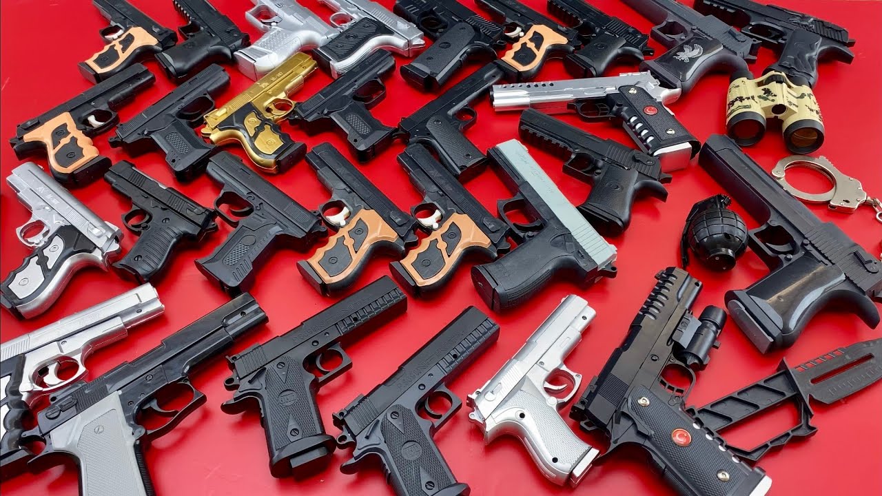 Моя коллекция одиночных бусинок. Black Bead Guns. Deagle- Glock-Ups-SIG Sauer-Beretta 92FS