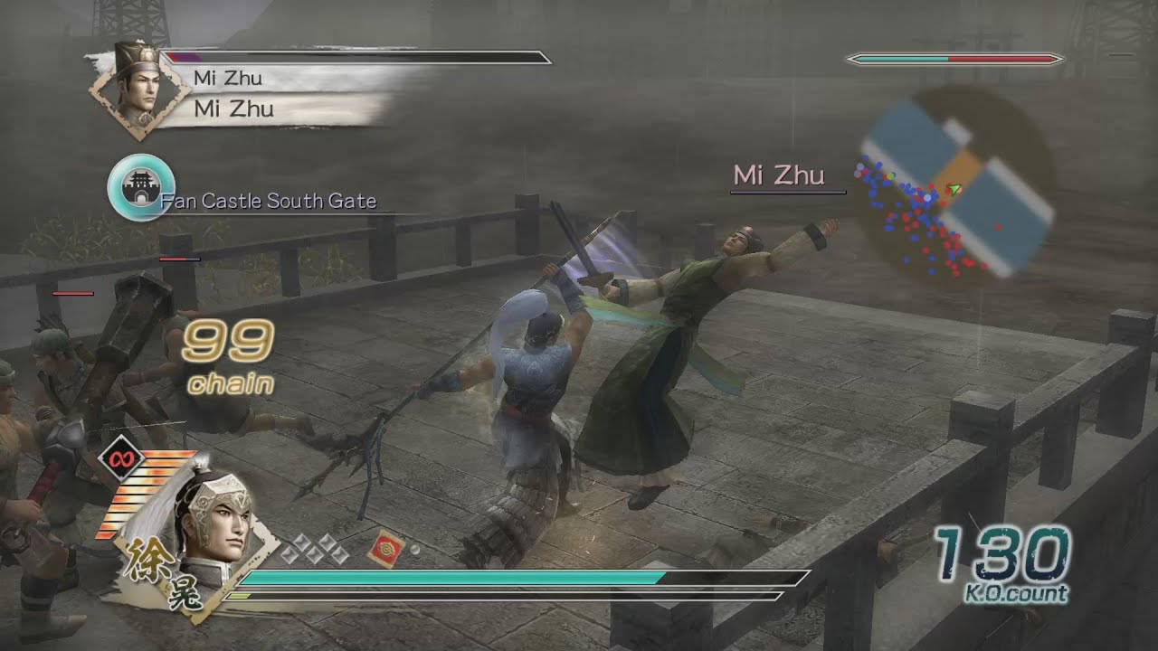 Dynasty Warriors 6 - Xu Huang Free Mode - Chaos Difficulty - Battle of Fan Castle