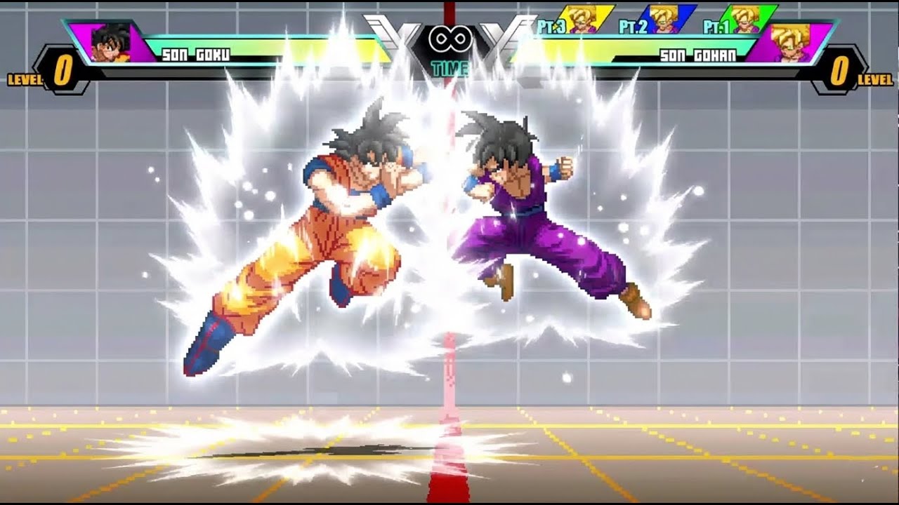 New Son Goku vs Teen Gohan | Master vs Awakening Potential | Jump Force Mugen V6
