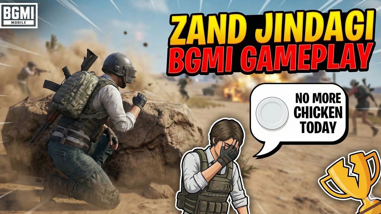 ZAND JINDAGI OP! 🤬 BGMI Funny Gameplay | No More Chicken Today 💔 #youtube #gaming #bgmi #iphone15 