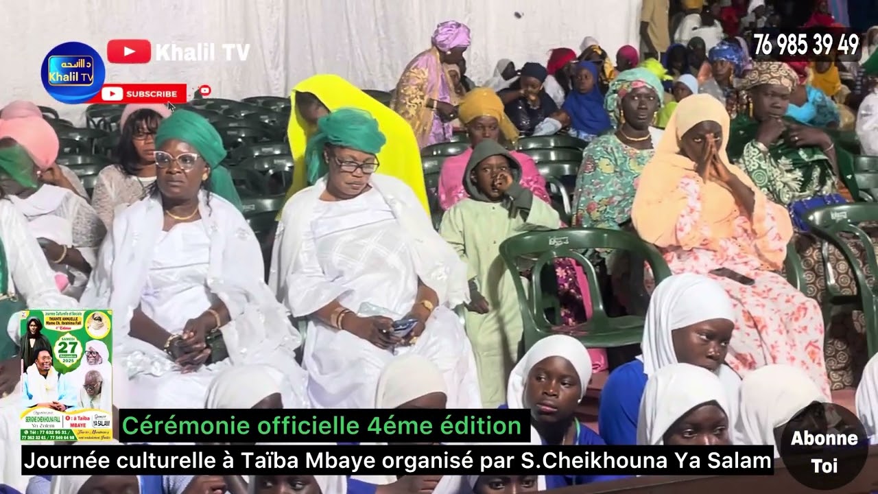 JOURNÉE CULTURELLE À TAÏBA MBAYE ORGANISÉ PAR S.CHEIKHOUNA FALL YA SALAM 4éme édition