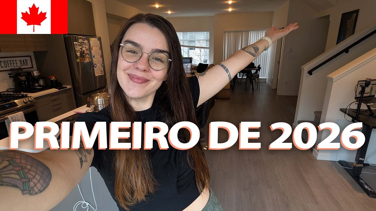 Primeiro VLOG do ano! Pós férias, novidades e exercícios em casa | Nossa vida em Vancouver 🇨🇦