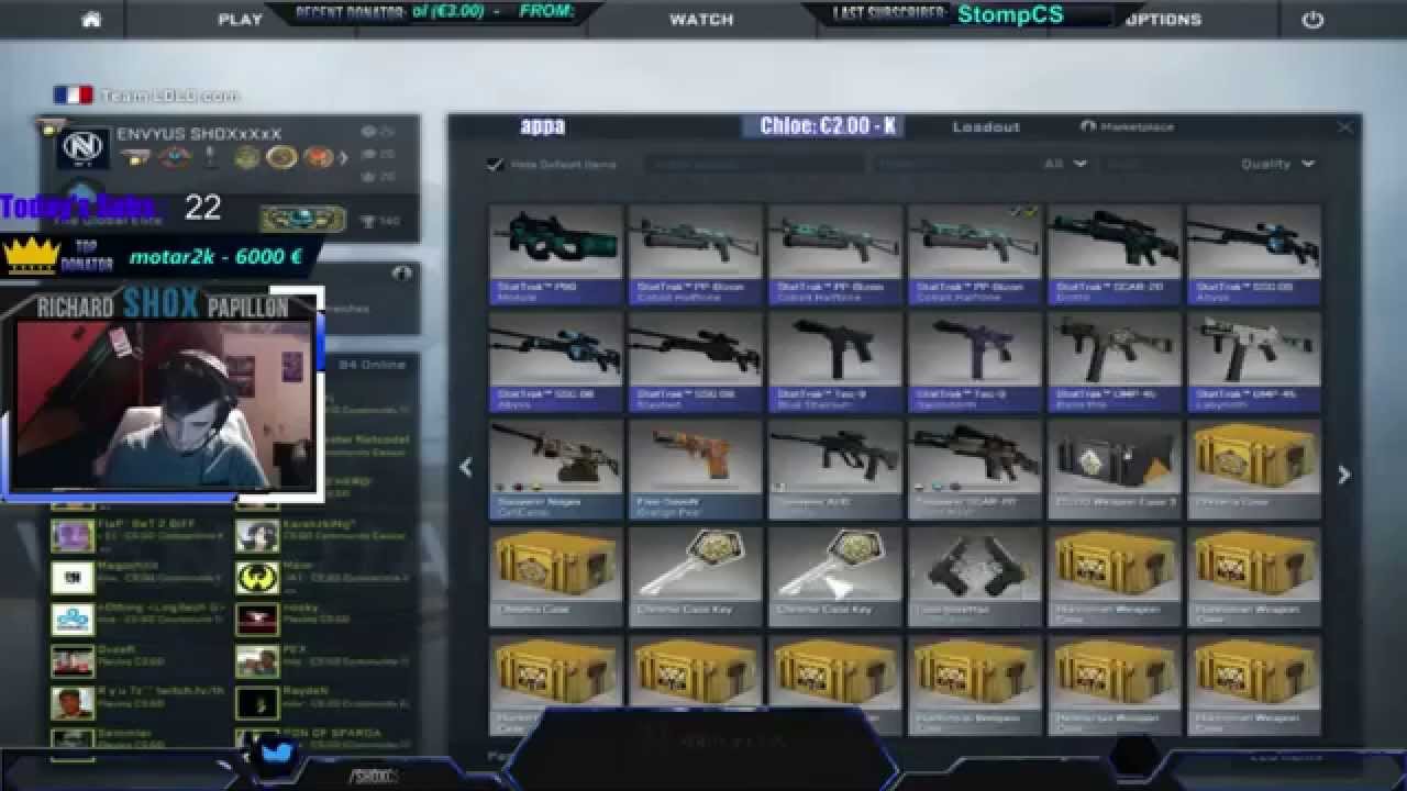CS:GO - Shox - Unboxing first knife on twitch !