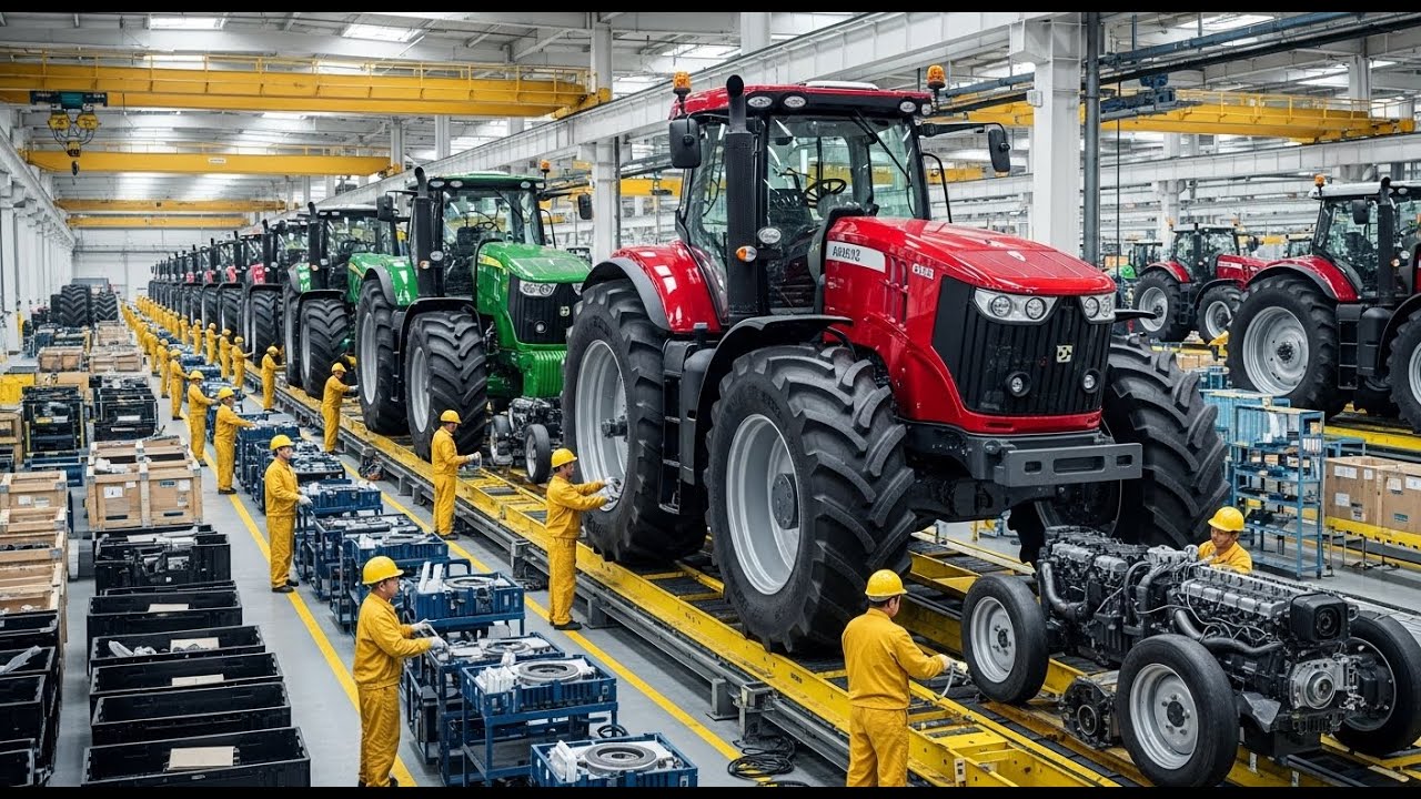 🚜 Inside a Tractor Manufacturing Plant | Full Factory Process Documentary