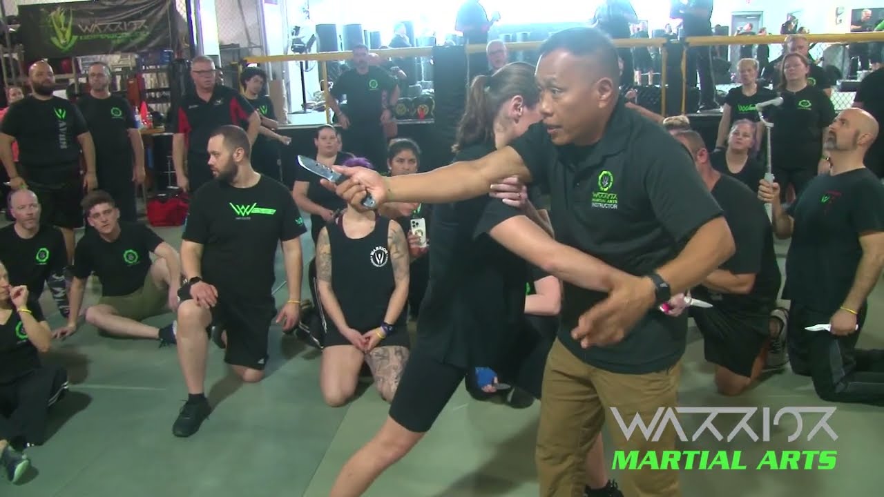 Master Apolo Ladra Warrior Kali Knife Entry Drills Part 1 at Warrior Martial Arts Seminars