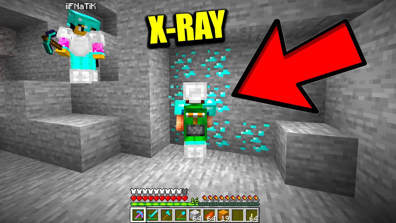 My minecraft friend caught me using xray